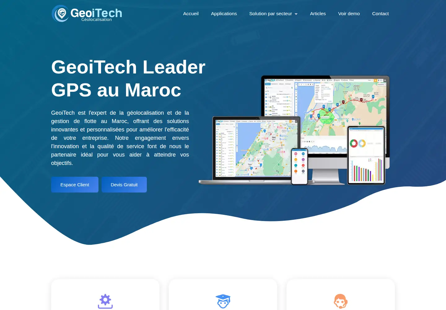 Captured homepage of geoitech.com in the current scan
