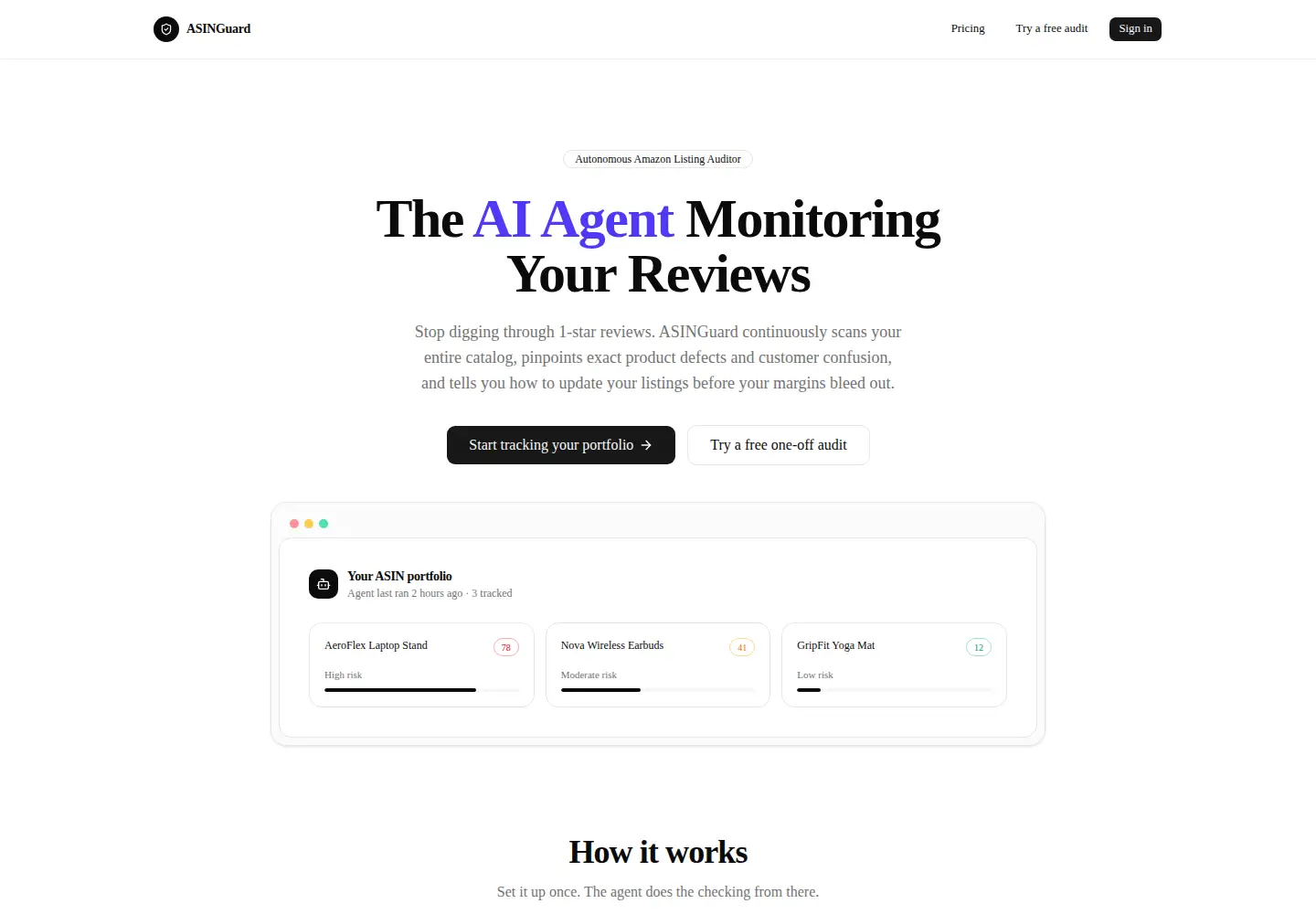 Screenshot of getasinguard.com