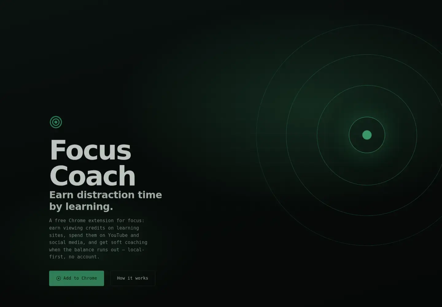 Captured homepage of getfocuscoach.com in the current scan