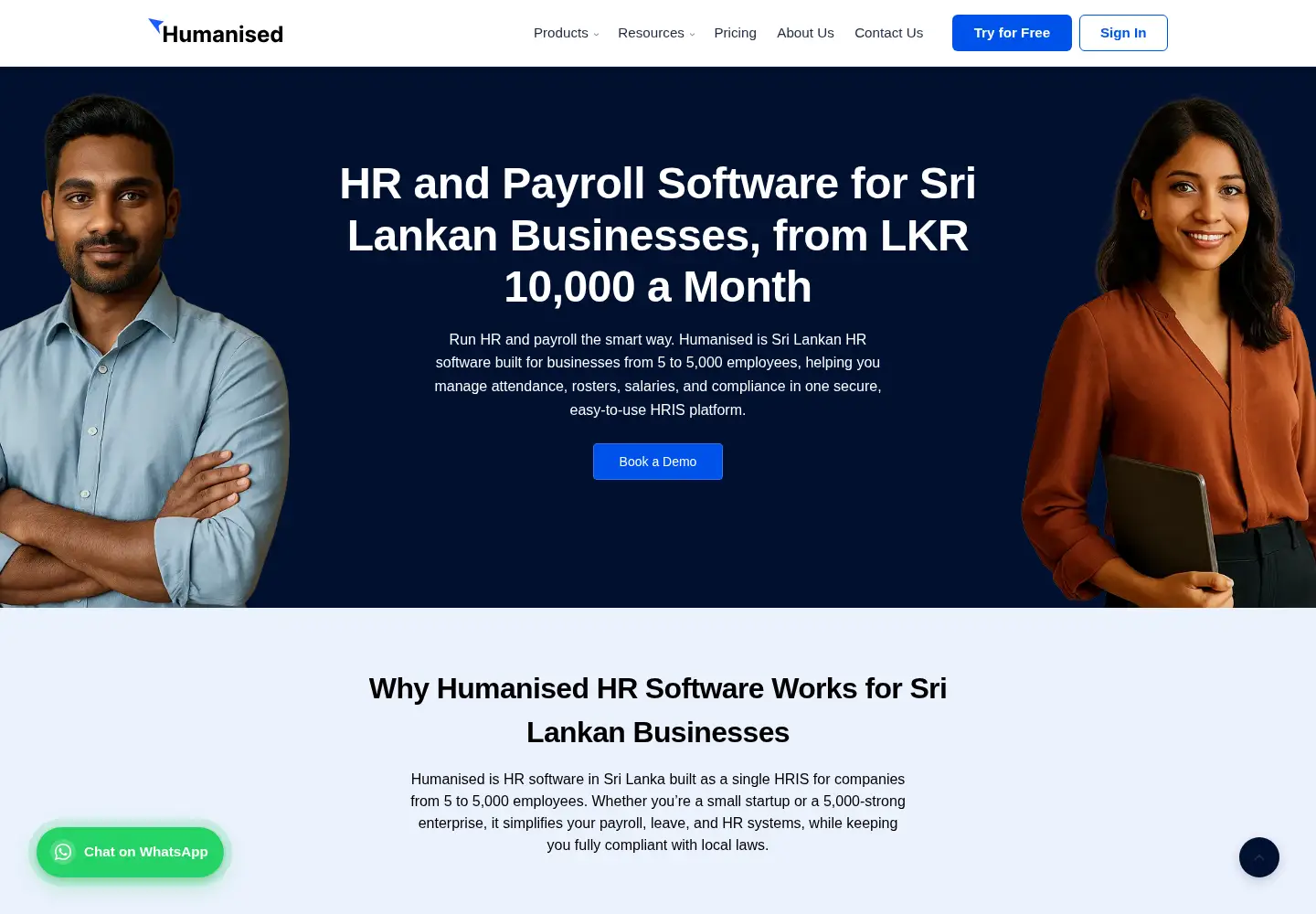 Screenshot of gethumanised.com