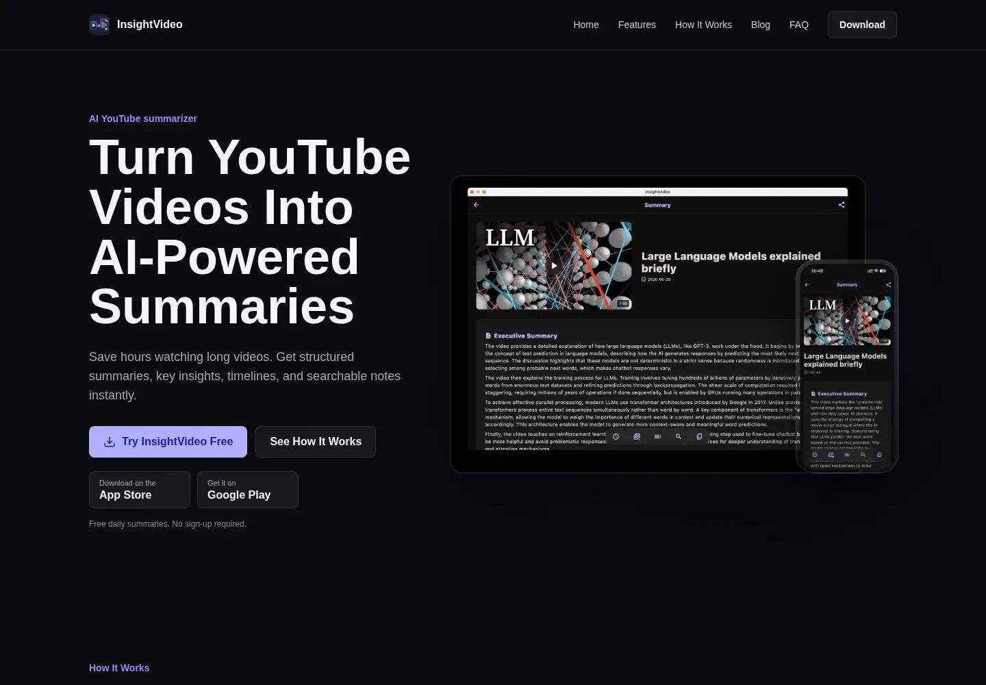 Captured homepage of getinsightvideo.com in the current scan