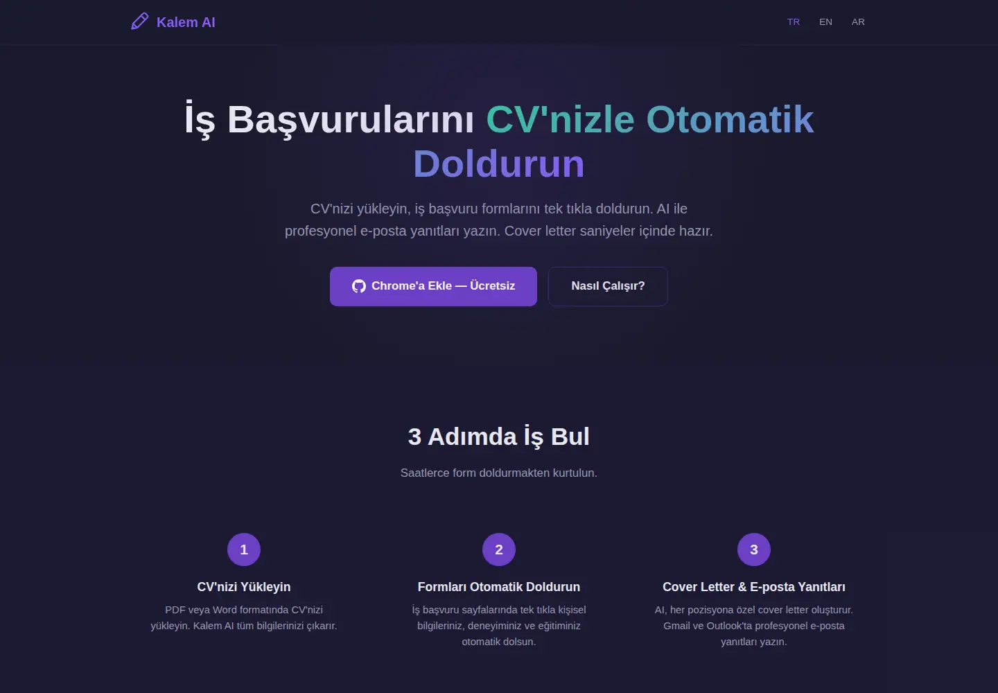 Screenshot of getkalem.com