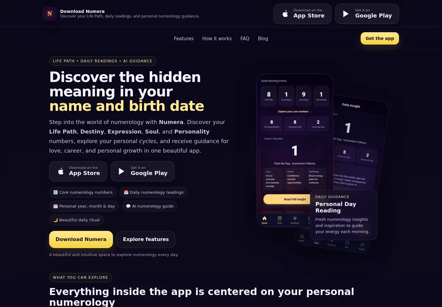 Screenshot of getnumera.com