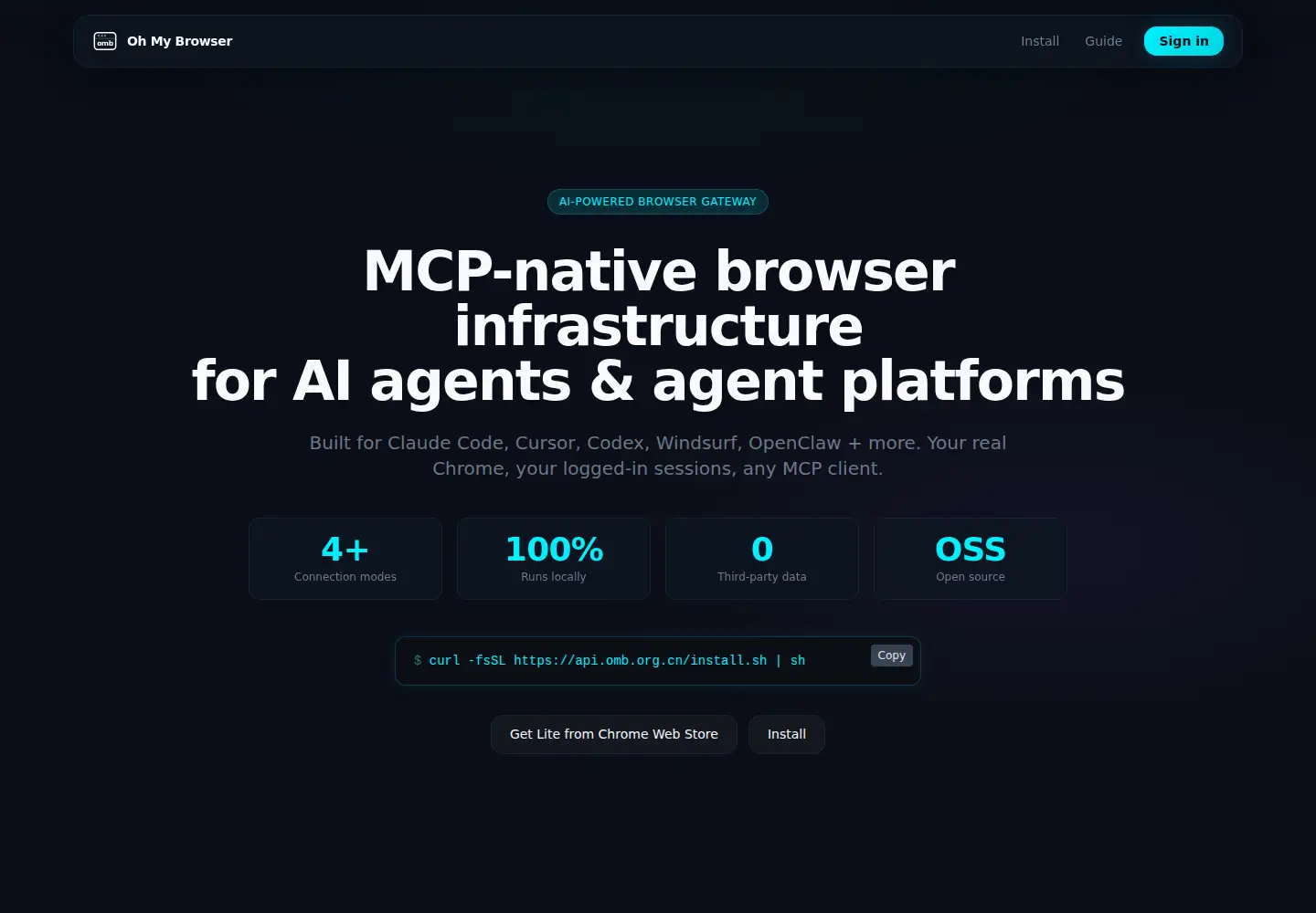 Screenshot of getohmy.com