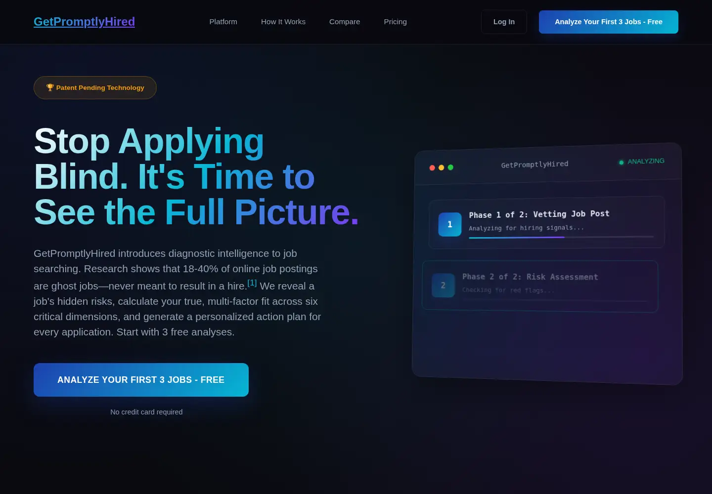 Screenshot of getpromptlyhired.com