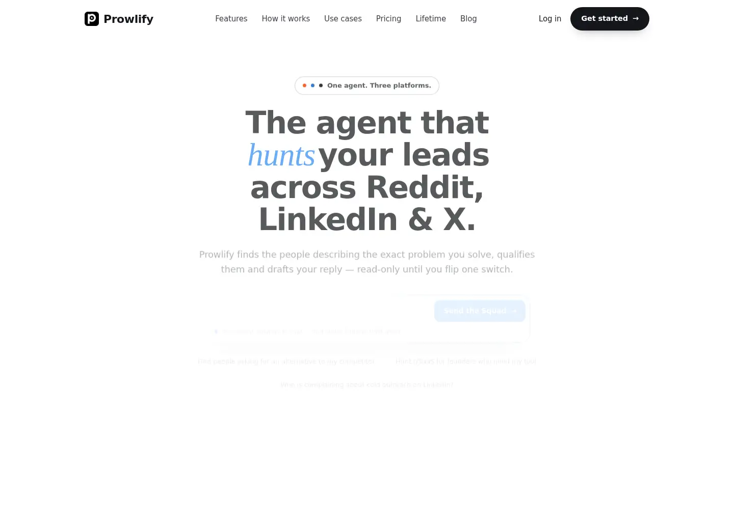 Screenshot of getprowlify.com