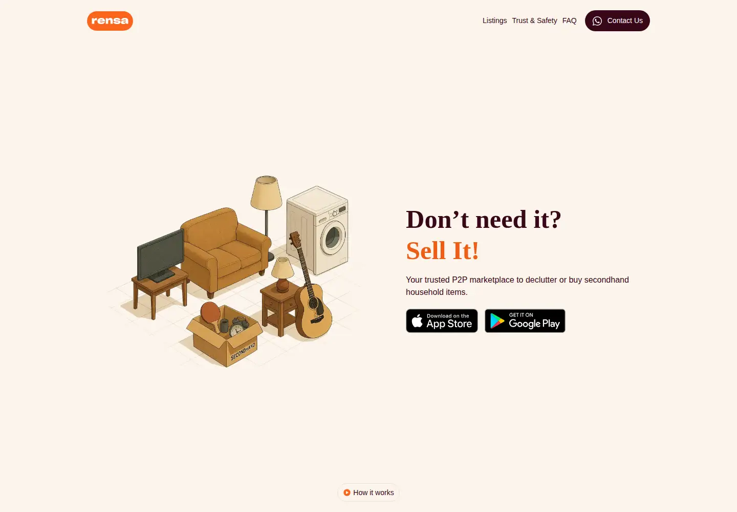 Screenshot of getrensa.com