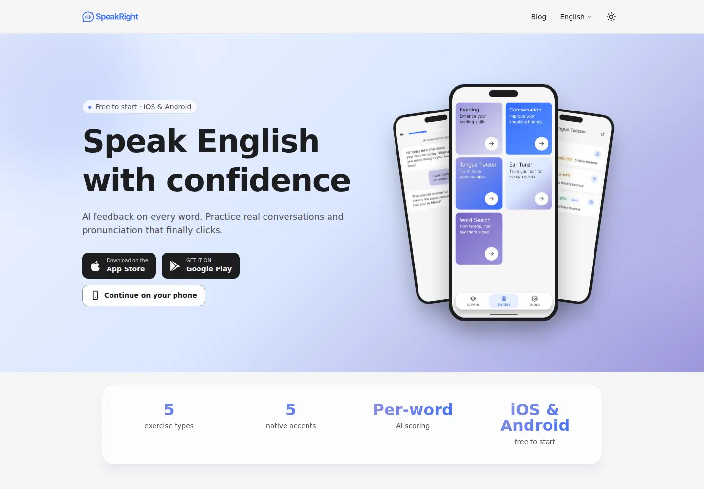 Screenshot of getspeakright.com
