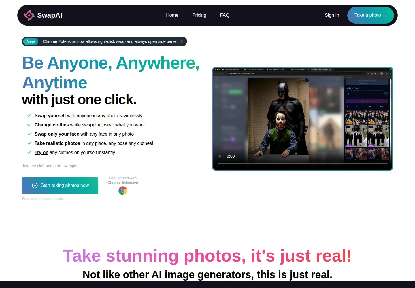 Screenshot of getswapai.com