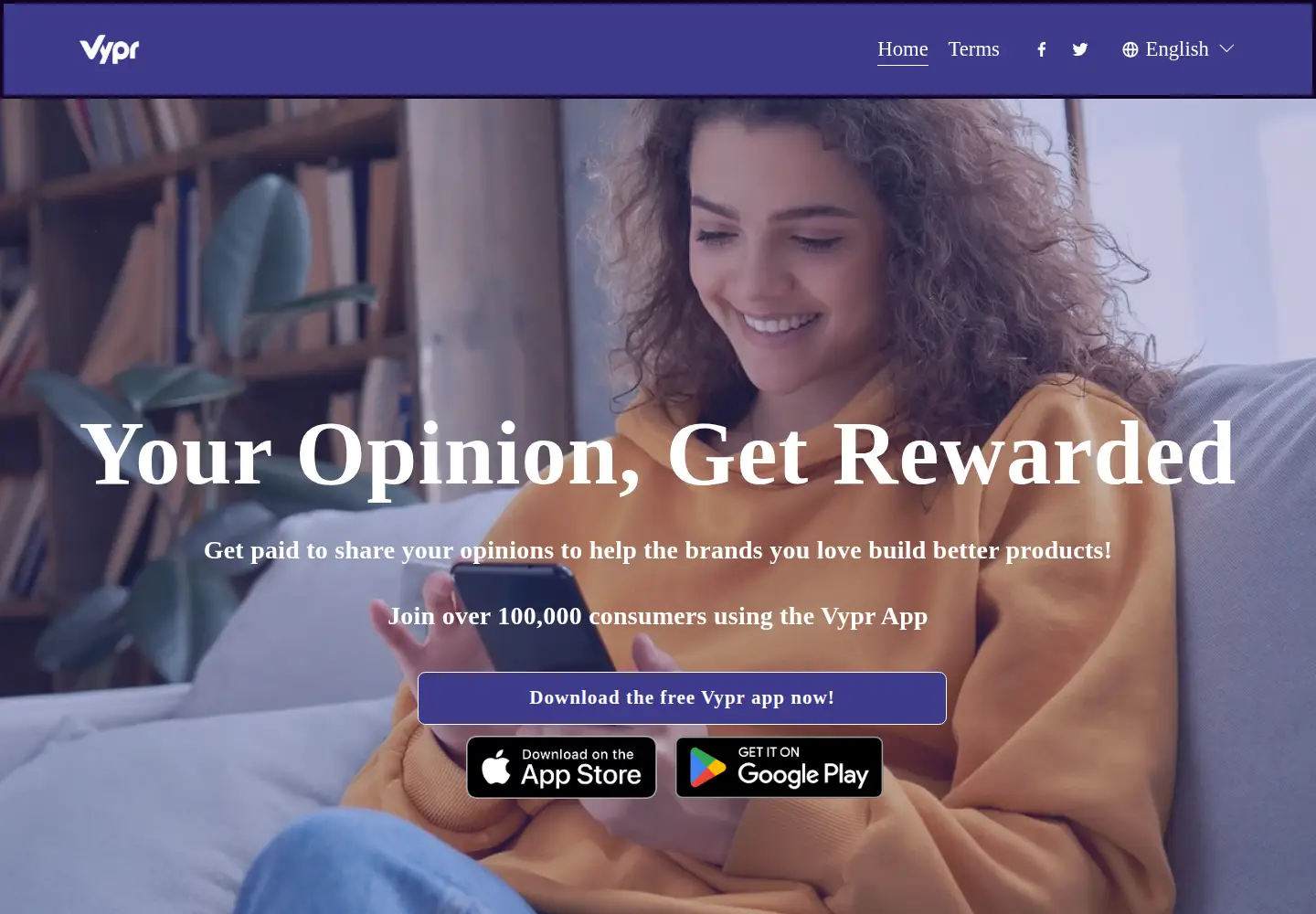 Screenshot of getvypr.com
