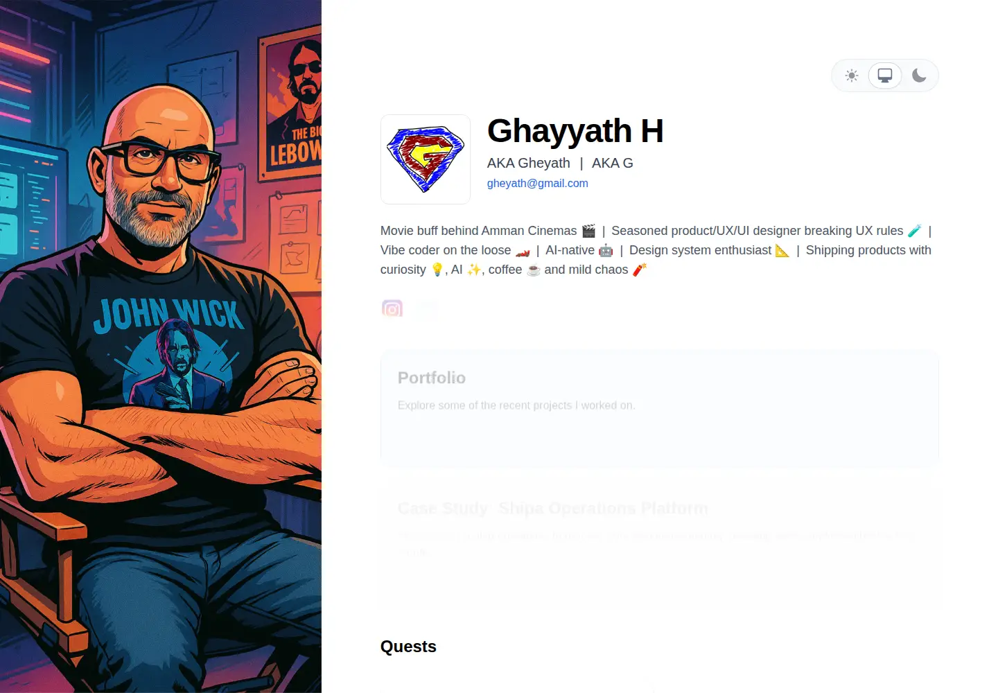 Screenshot of ghayyath.com
