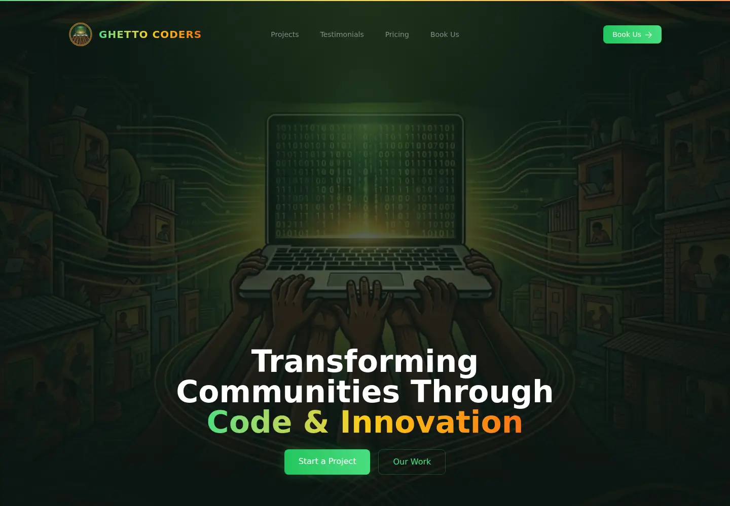 Screenshot of ghettocoders.com