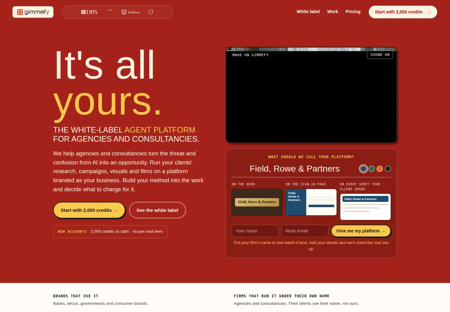 Captured homepage of gimmefylabs.com in the current scan