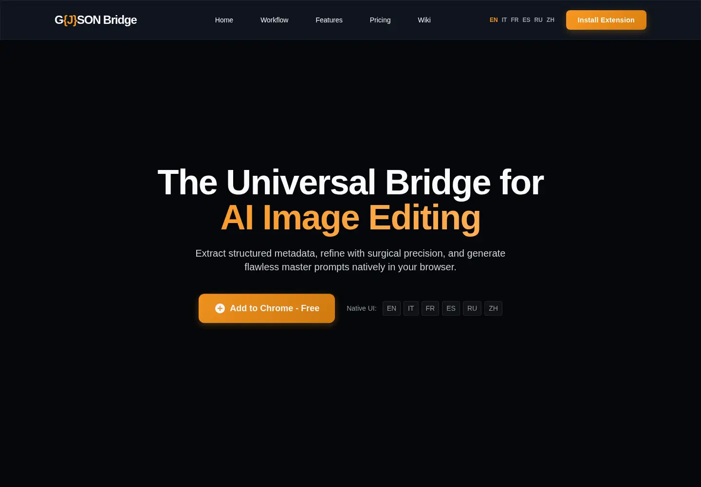 Captured homepage of gjsonbridge.com in the current scan