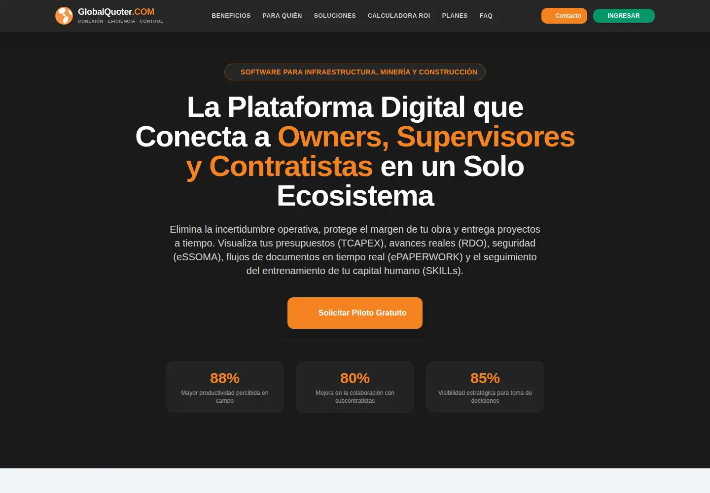 Screenshot of globalquoter.com