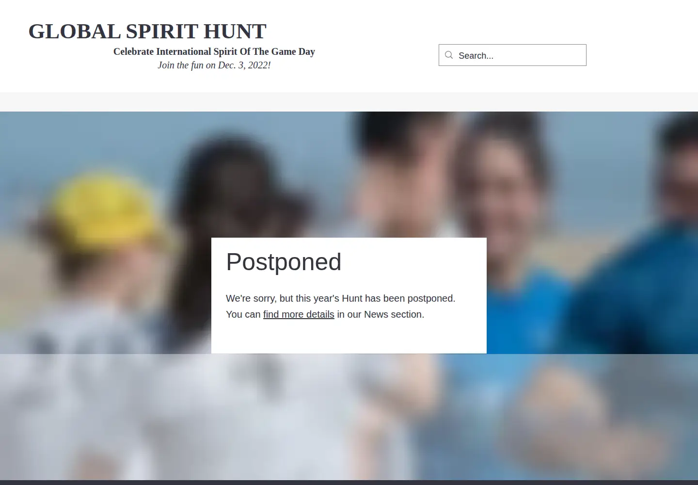 Screenshot of globalspirithunt.com
