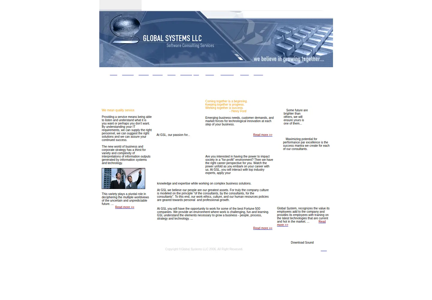 Screenshot of globalsyst.com