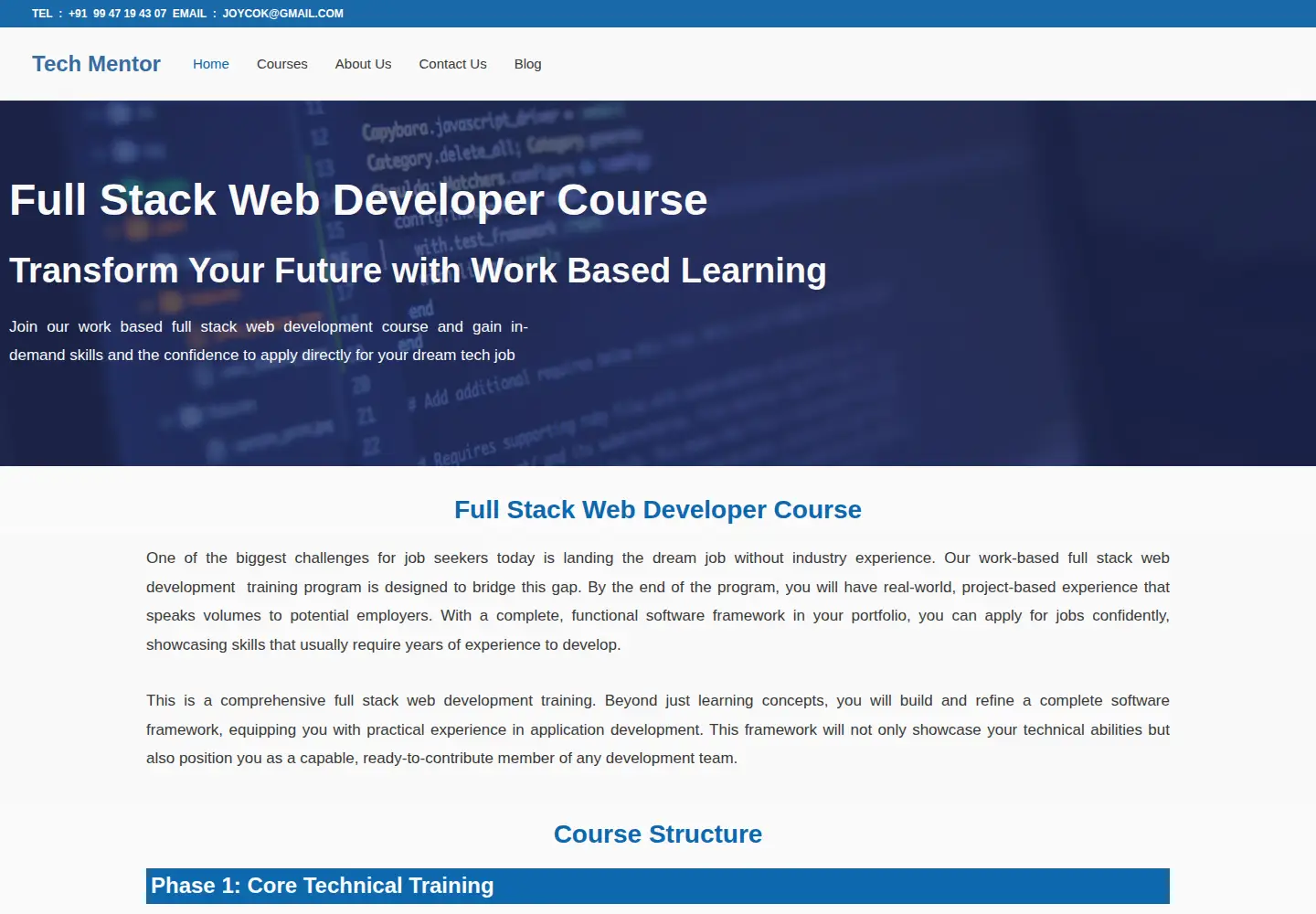 Screenshot of globaltechmentor.com