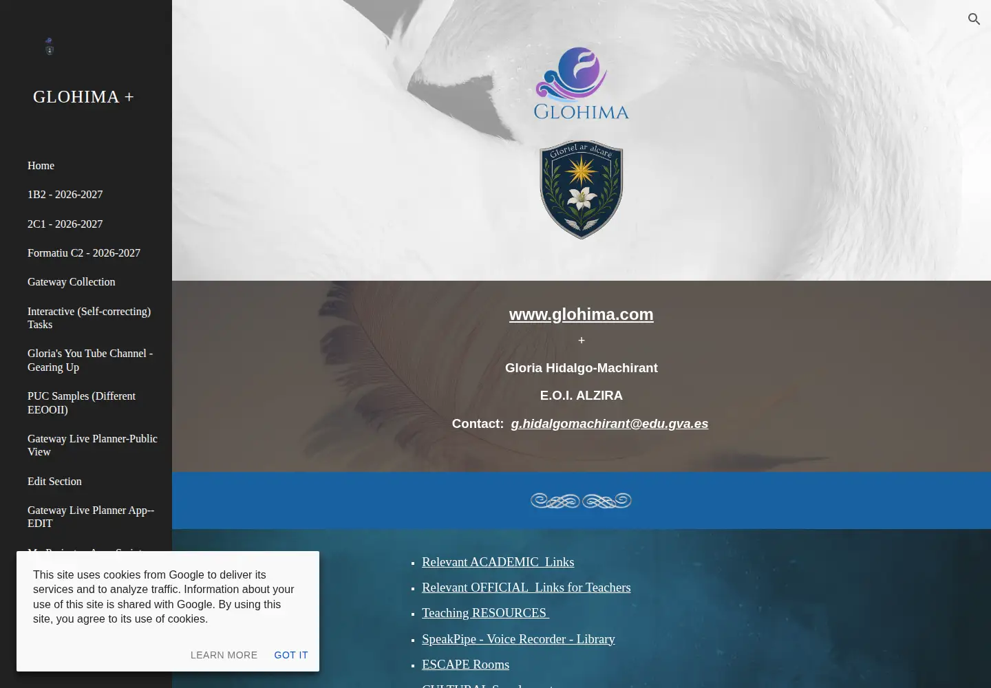Screenshot of glohima.com