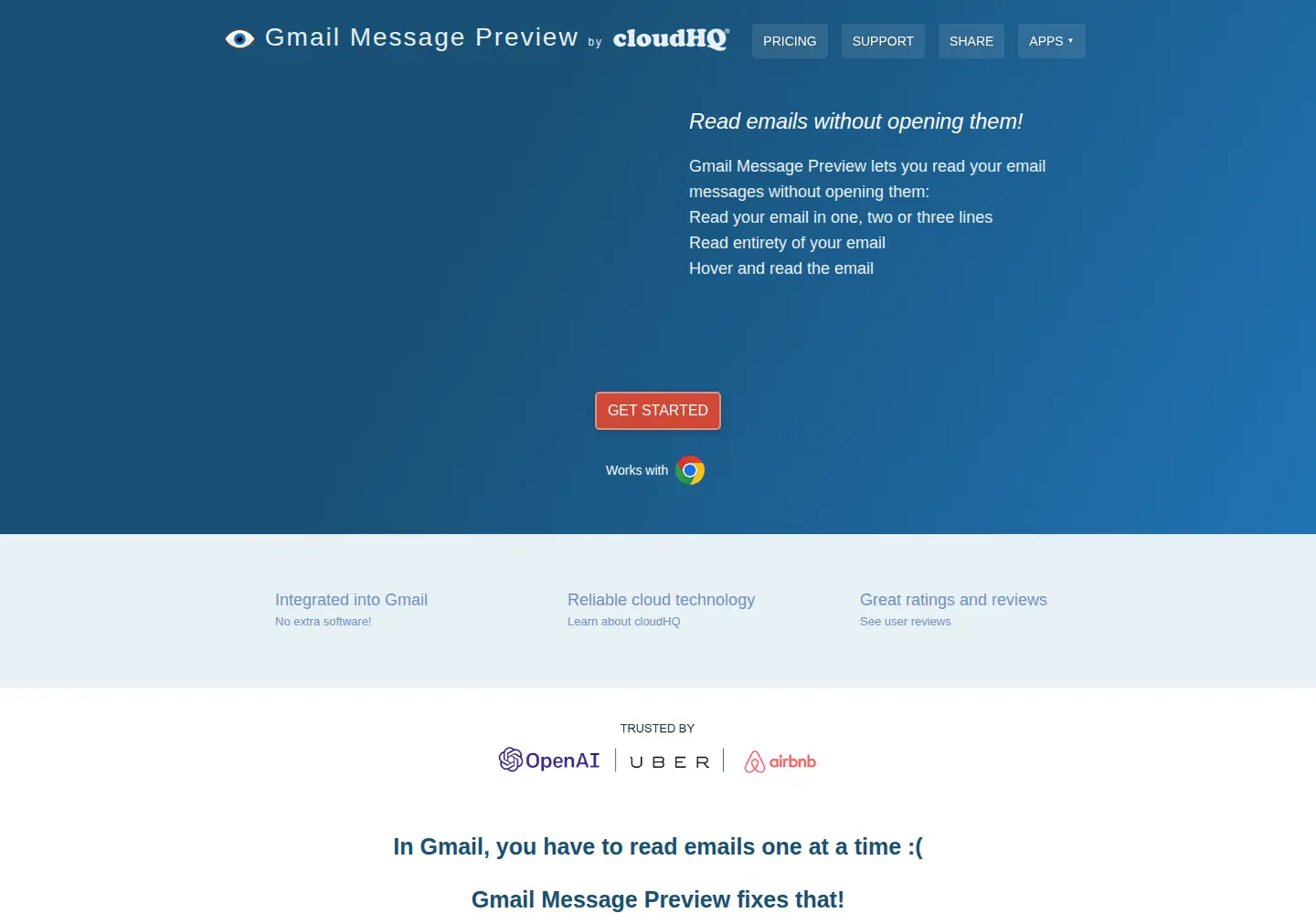 Screenshot of gmail-message-preview.com