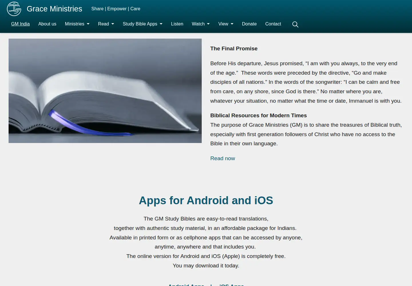 Screenshot of gmindiaonline.com