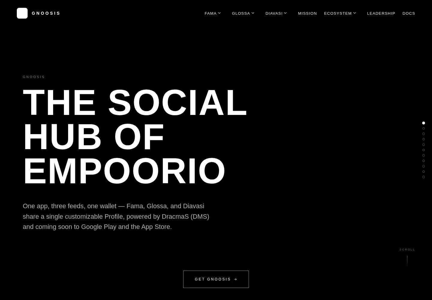 Screenshot of gnoosis.com