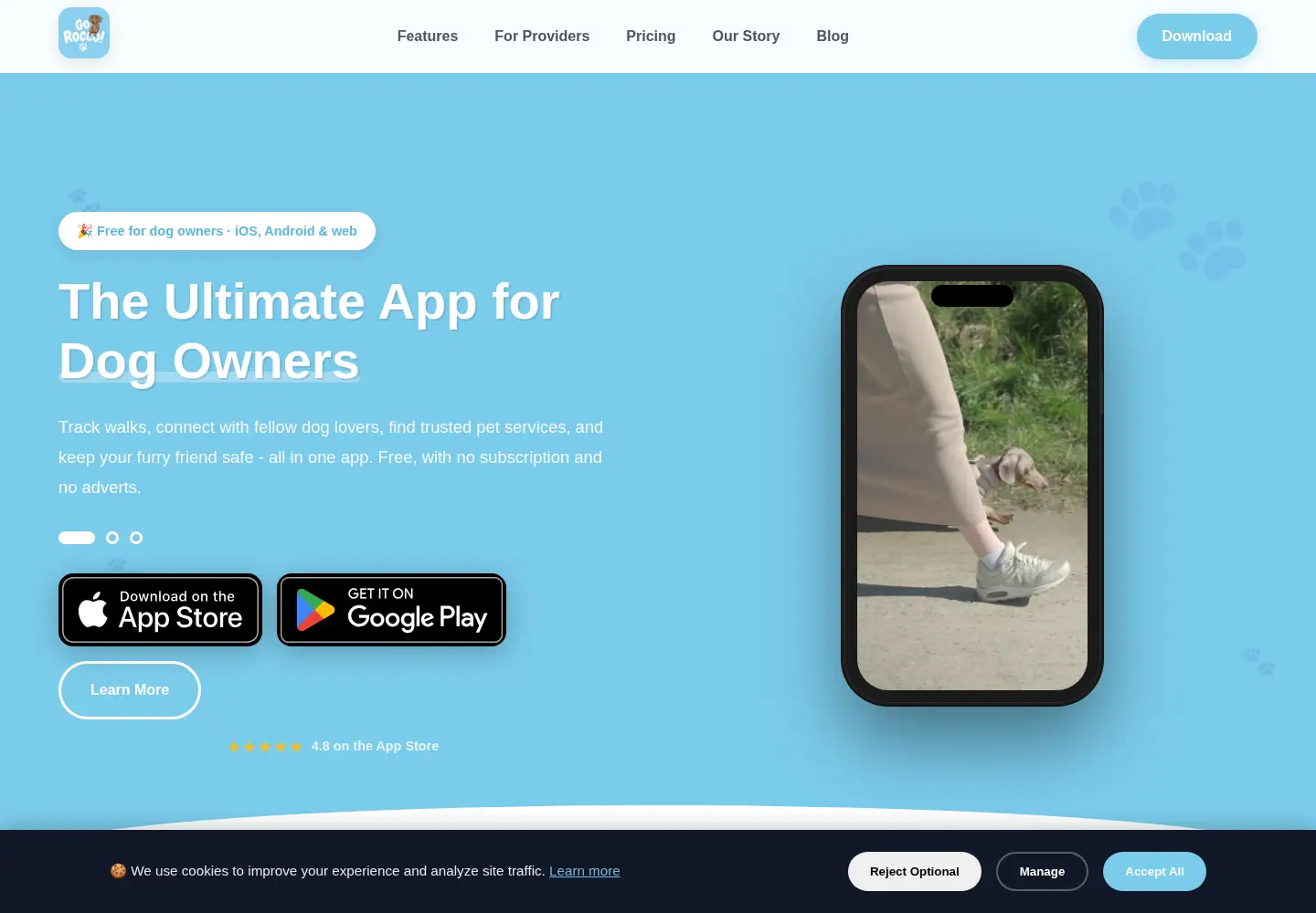 Screenshot of go-rocco.com