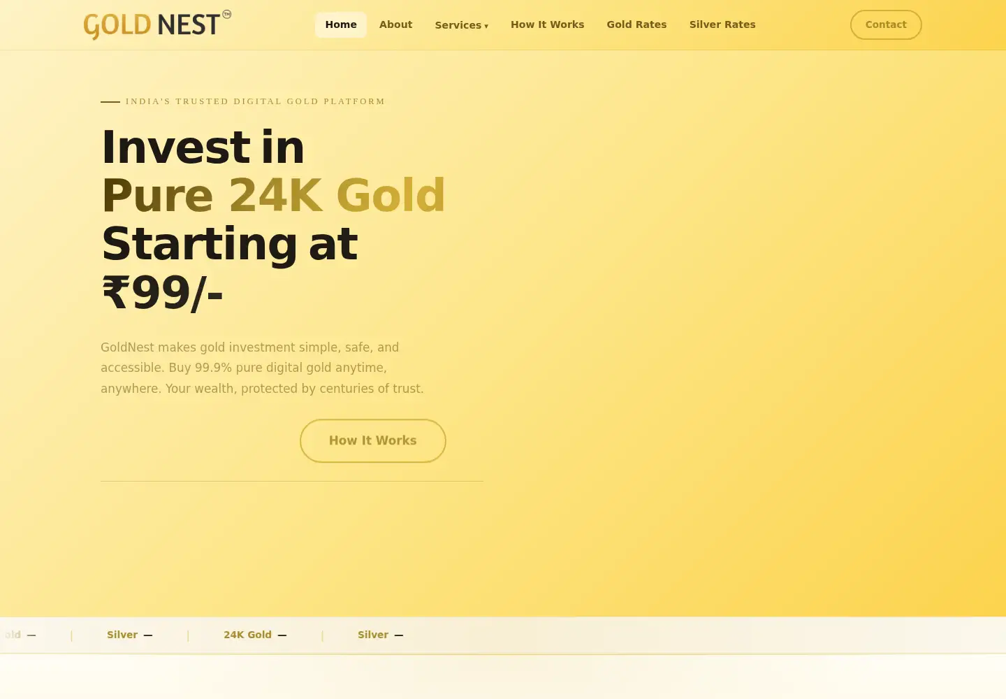 Screenshot of goldsnest.com