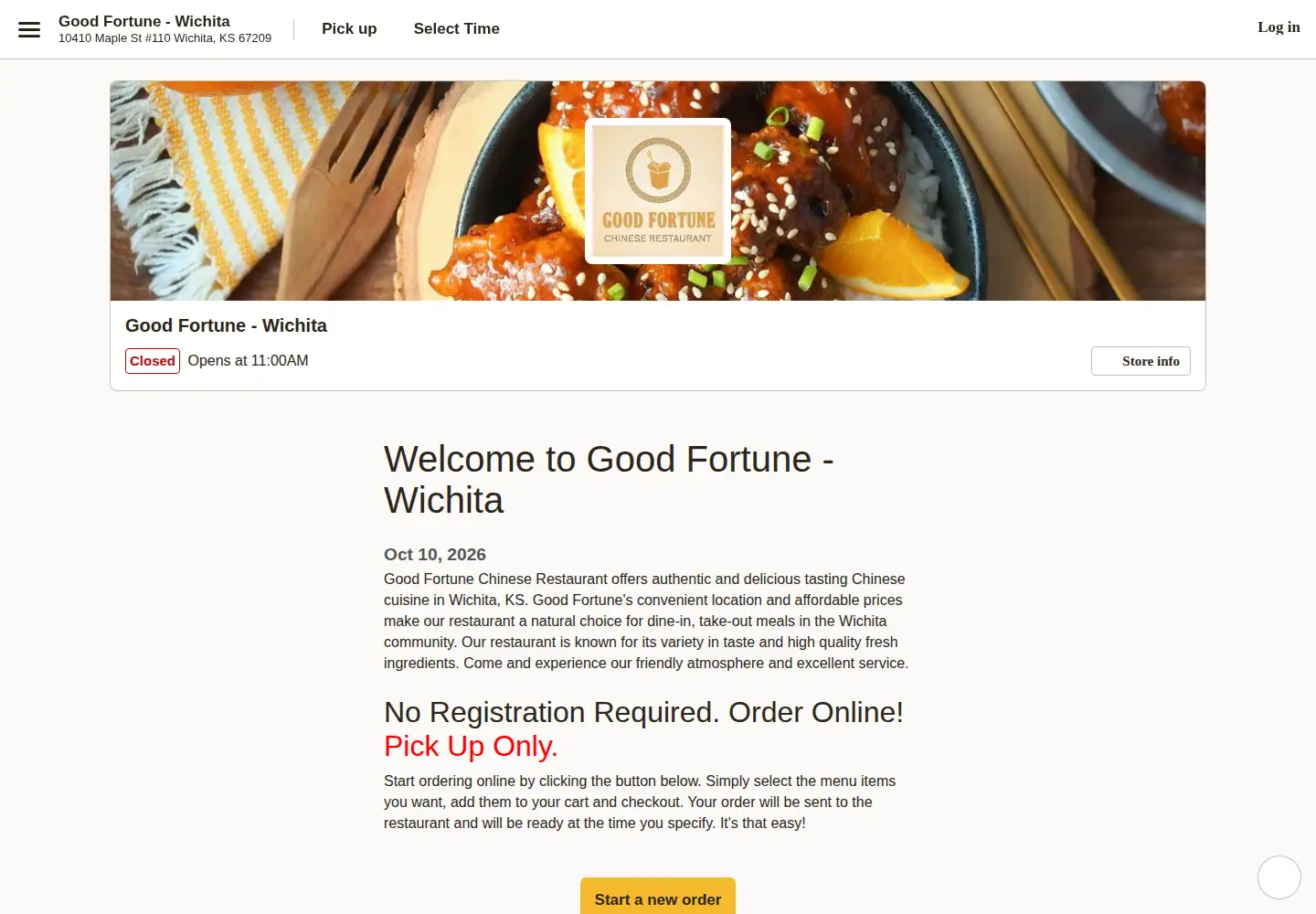 Screenshot of goodfortunewichita.com
