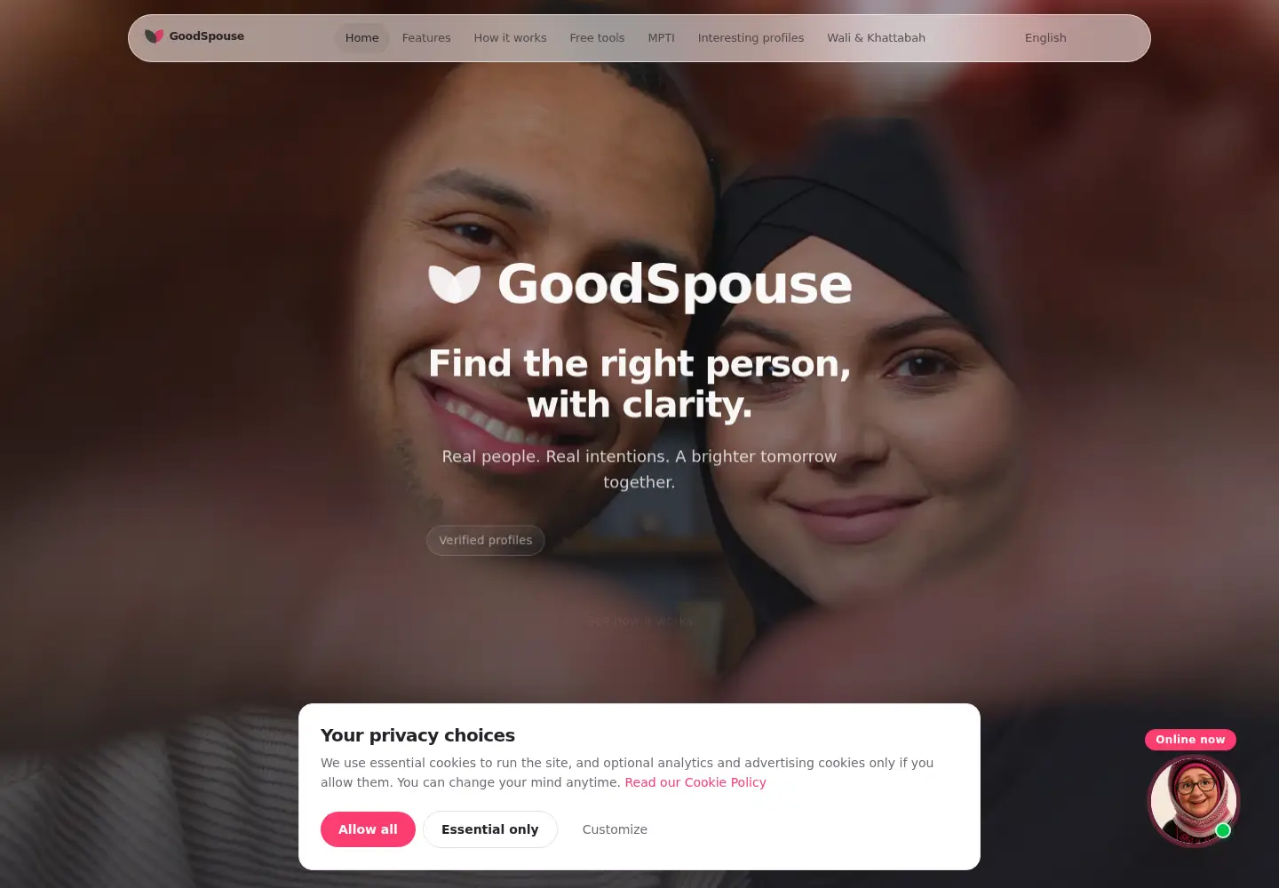 Captured homepage of goodspouse.com in the current scan