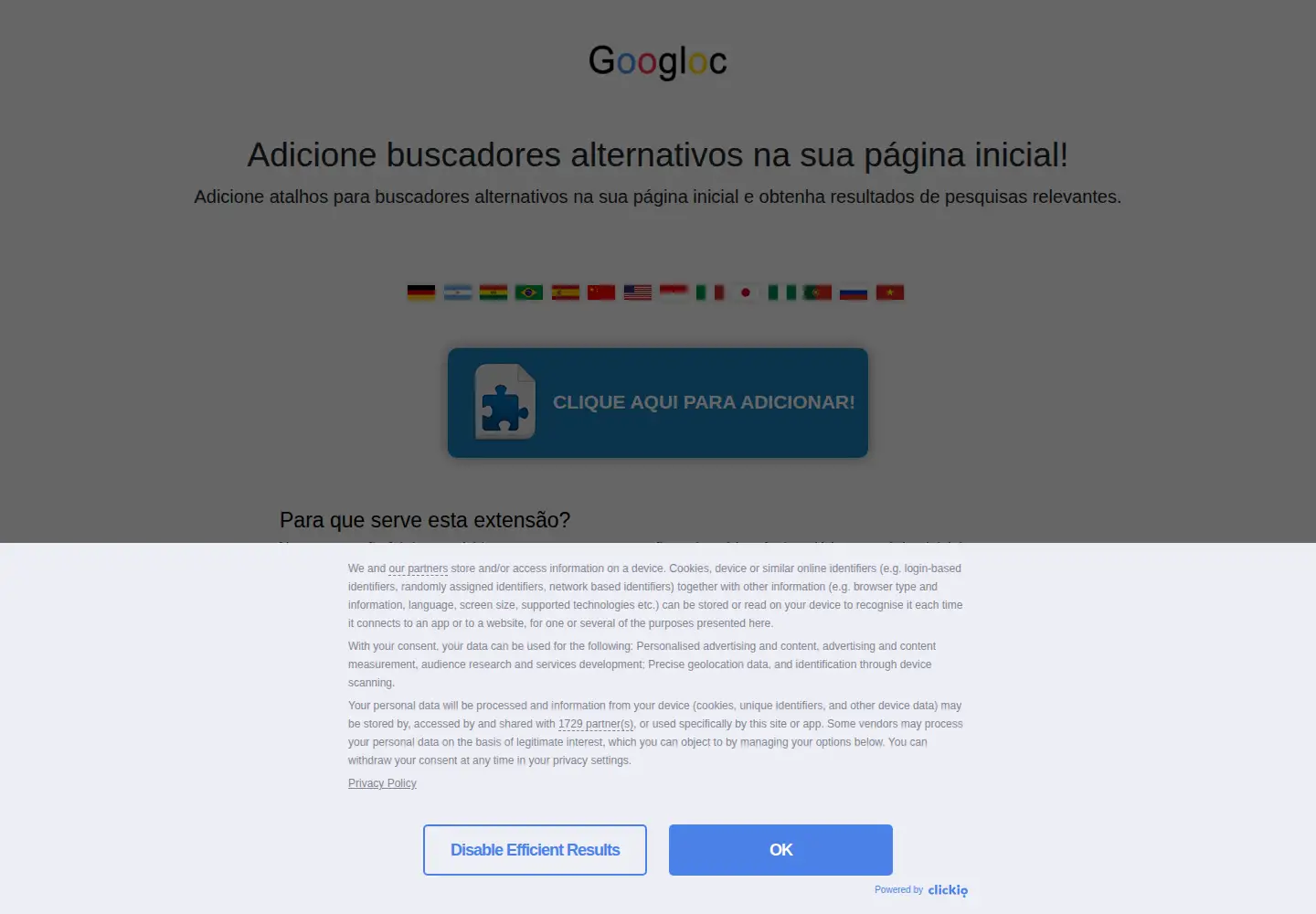Screenshot of googloc.com