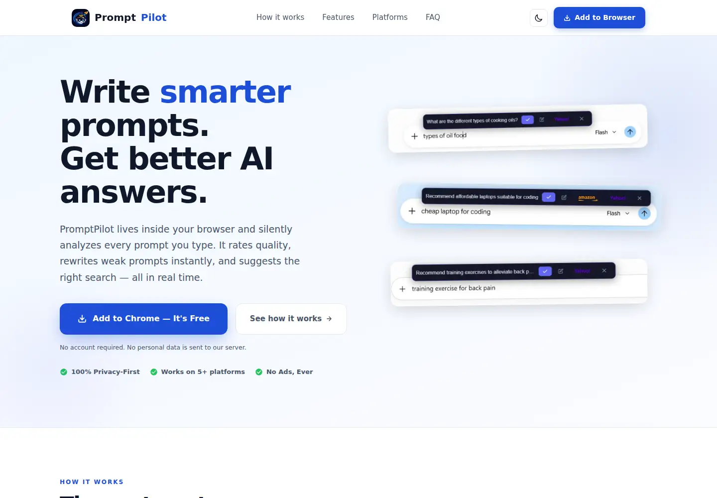 Screenshot of gopromptpilot.com