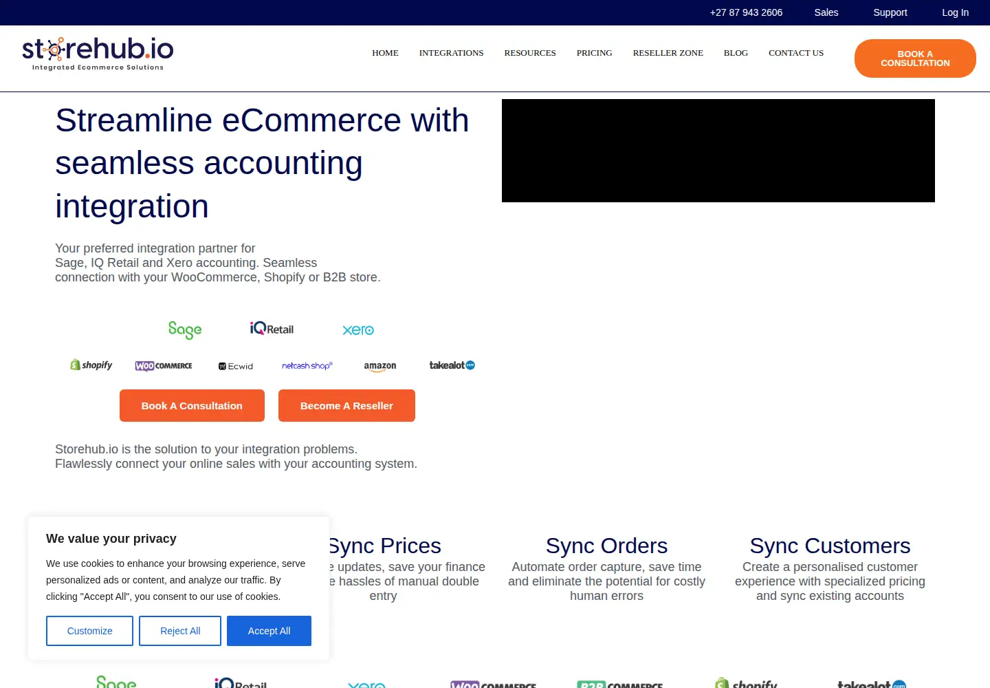Captured homepage of gostorehub.com in the current scan