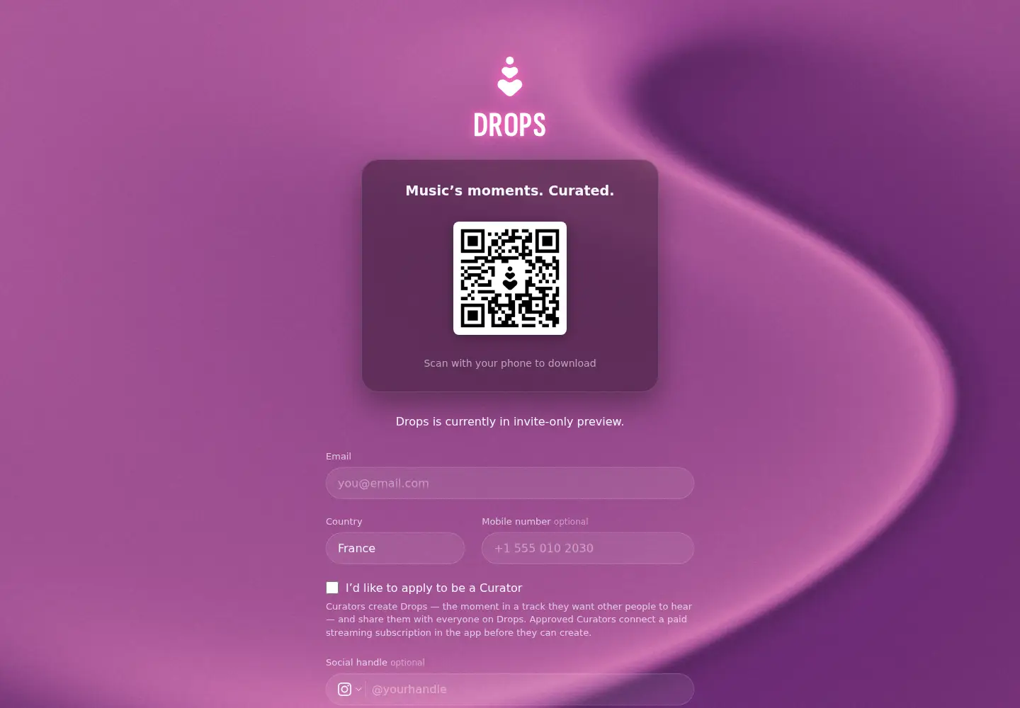 Captured homepage of gotdrops.com in the current scan