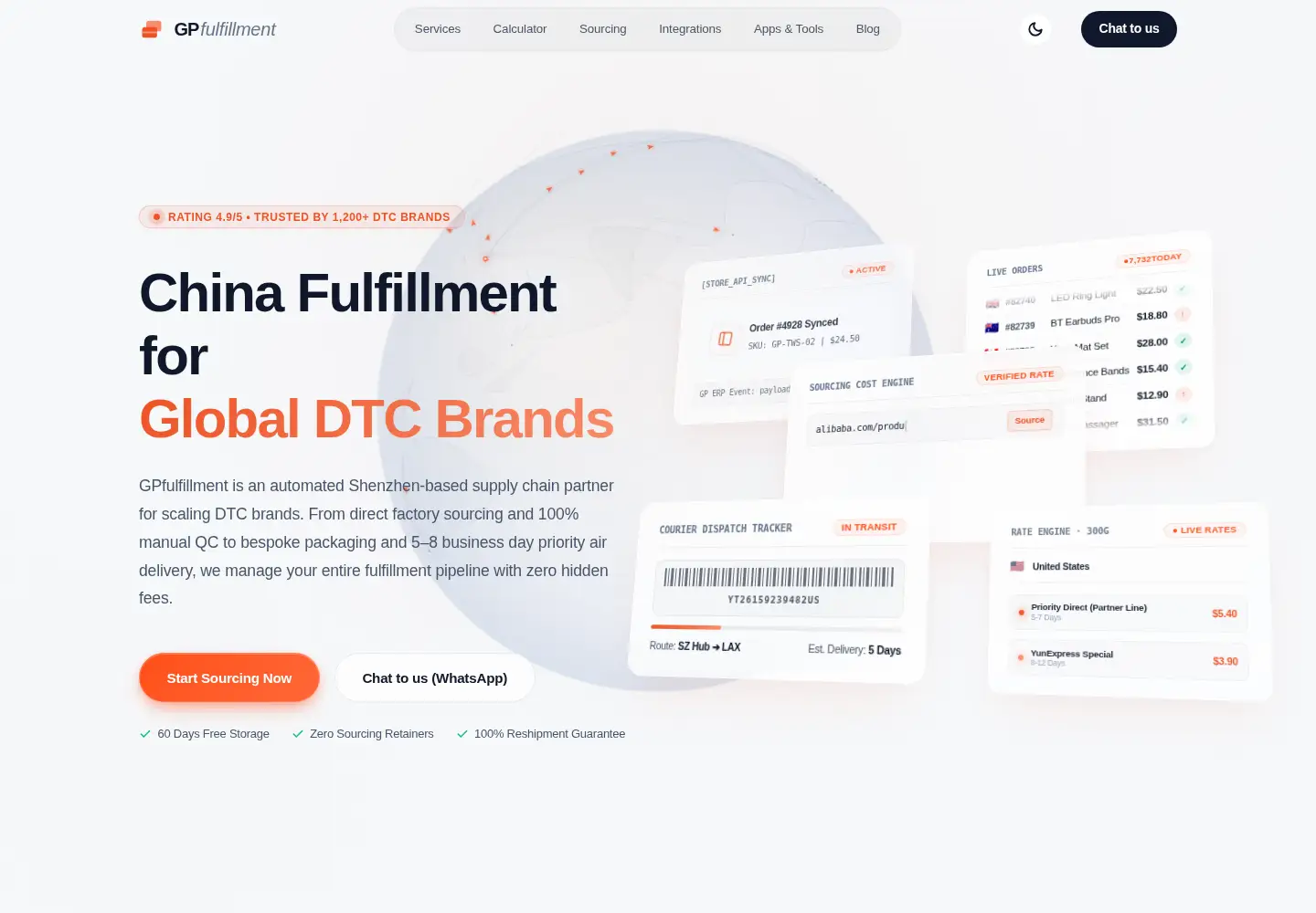 Screenshot of gp-fulfillment.com