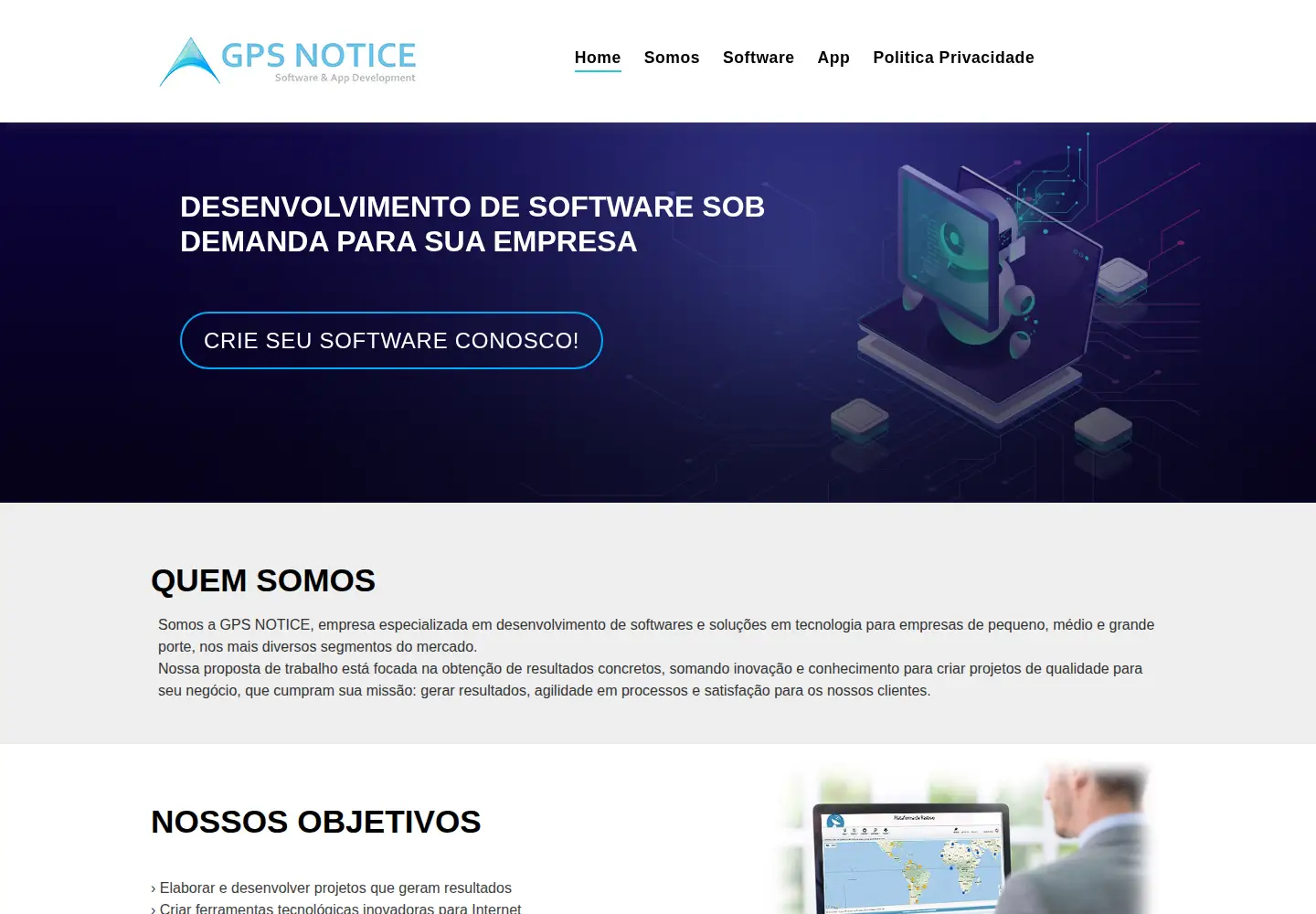 Screenshot of gpsnotice.com