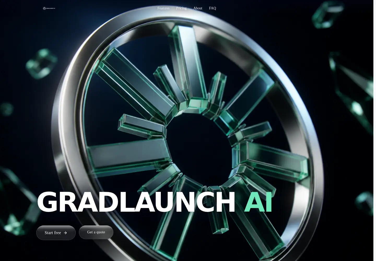 Screenshot of gradlaunchai.com