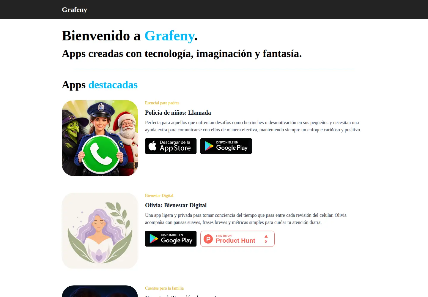 Screenshot of grafeny.com
