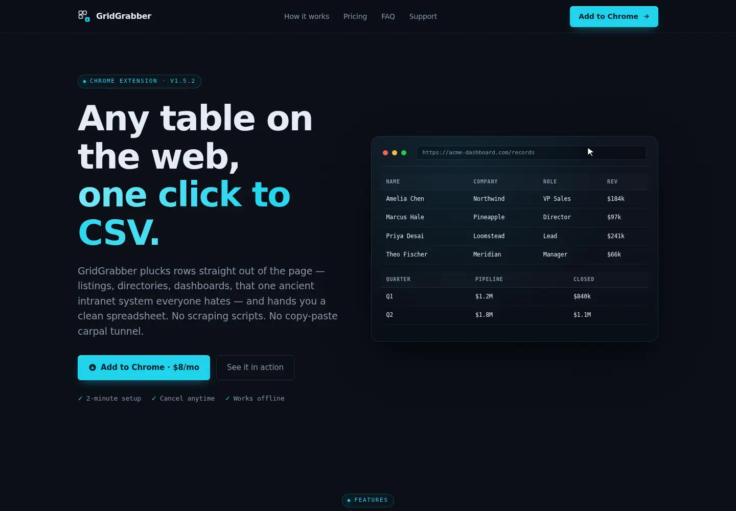 Screenshot of gridgrabber.com
