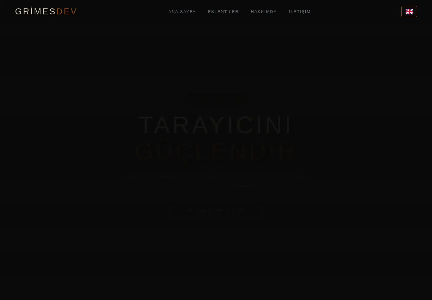 Captured homepage of grimesdev.com in the current scan