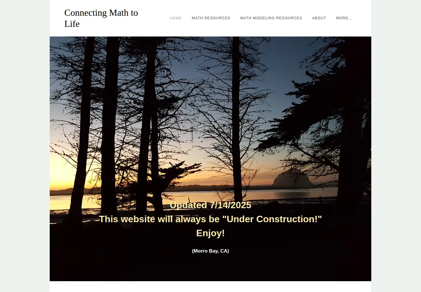 Captured homepage of gripmath.com in the current scan