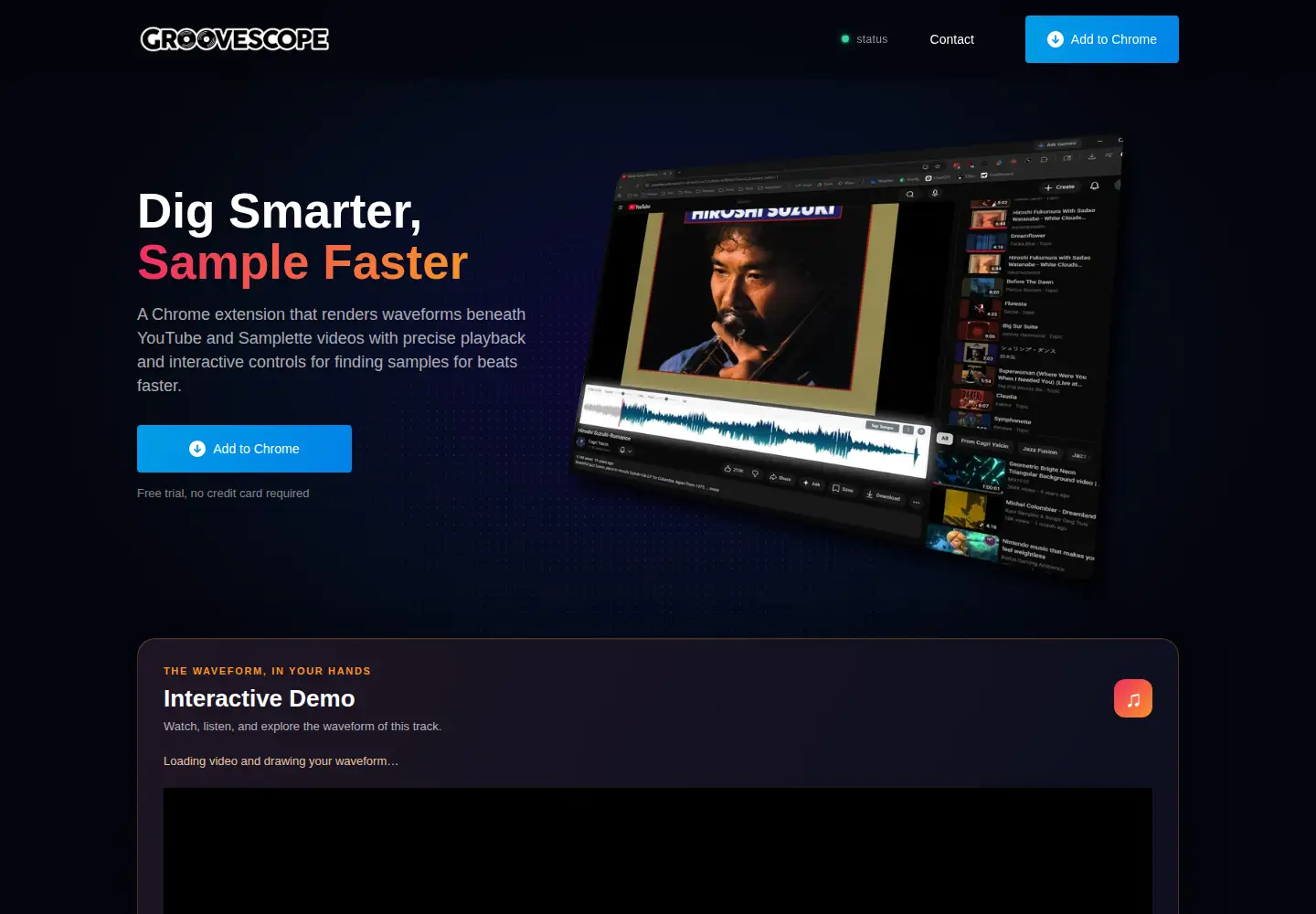 Screenshot of groovescope.com