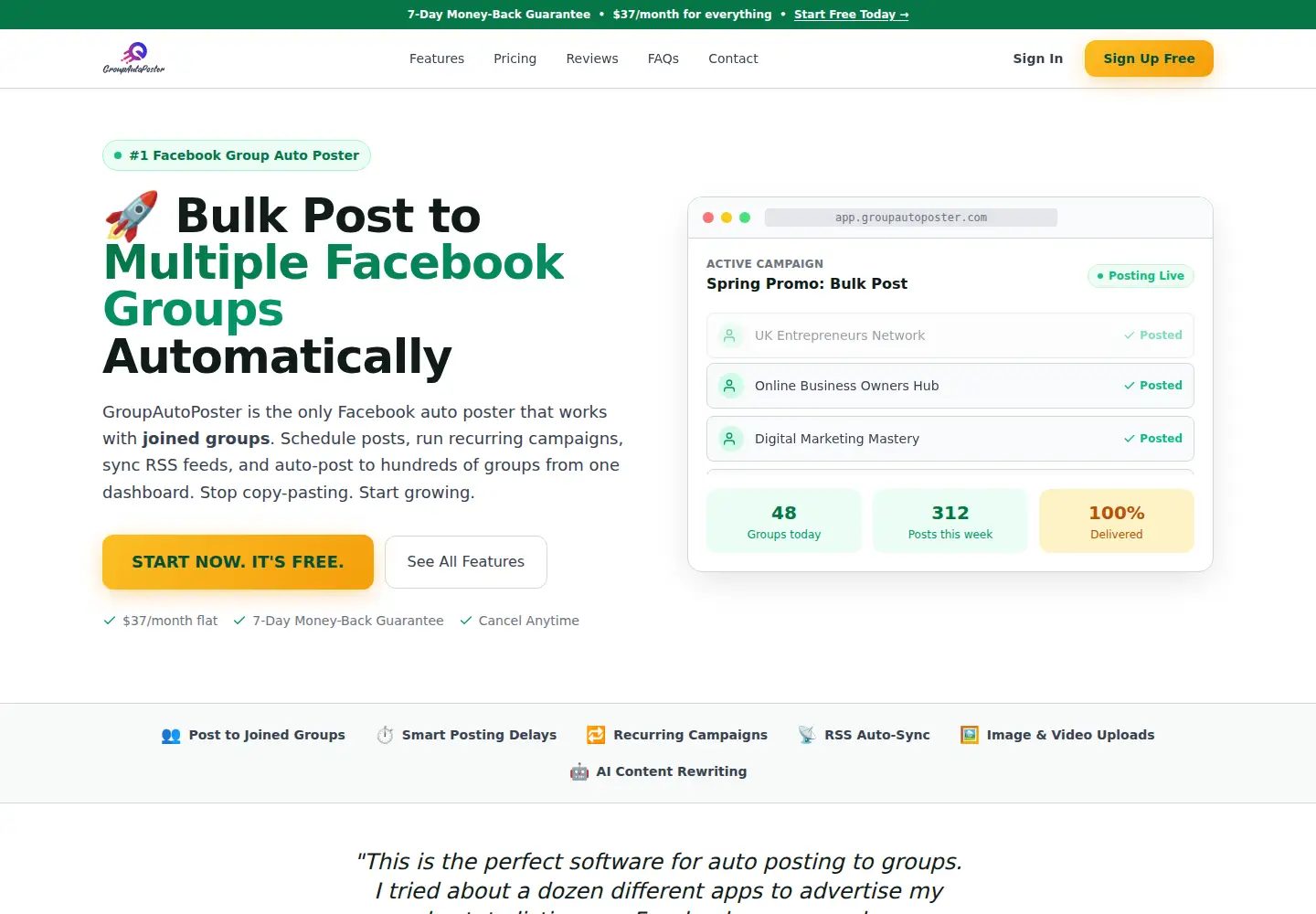 Screenshot of groupautoposter.com