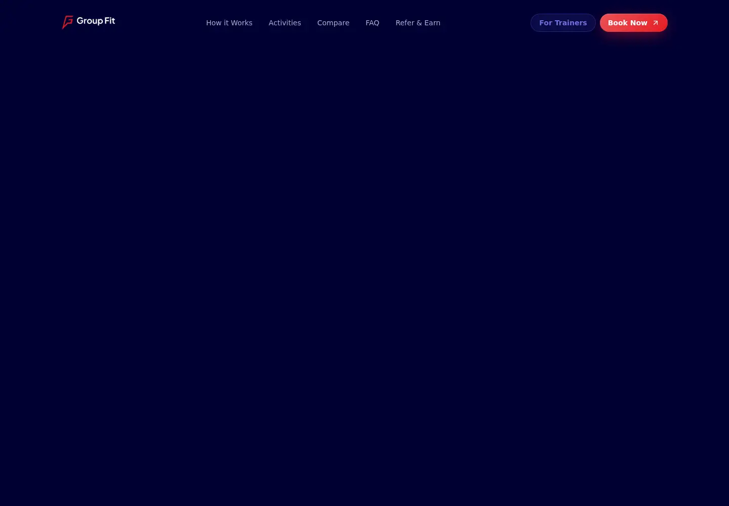Screenshot of groupfitapp.com