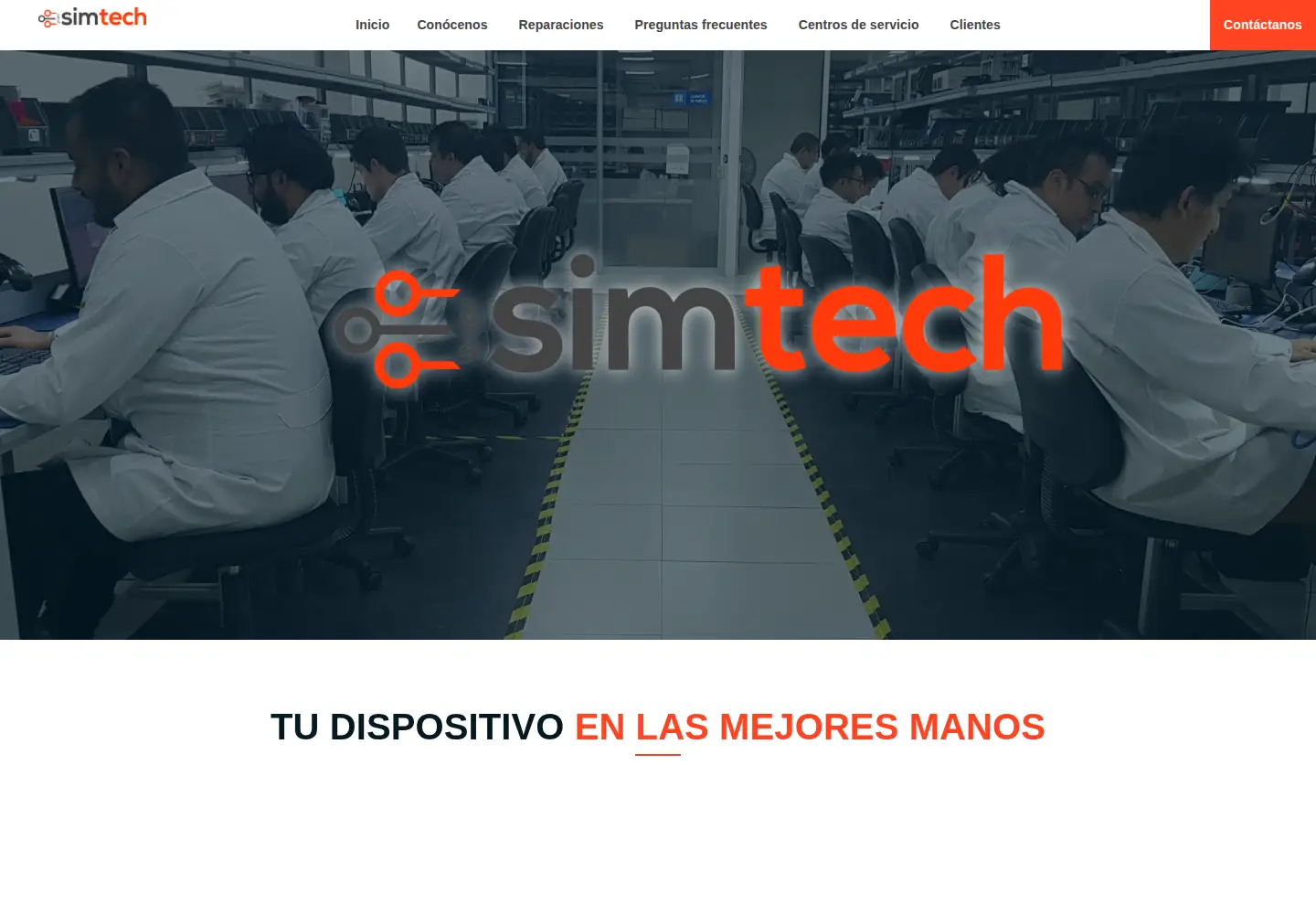Screenshot of gruposim-tech.com