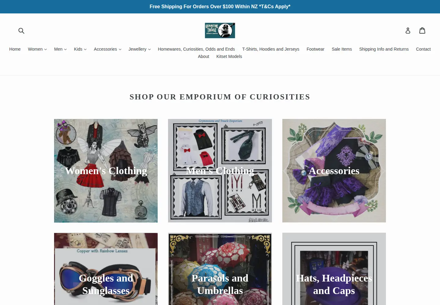 Captured homepage of grymmstoneandtreacle.com in the current scan