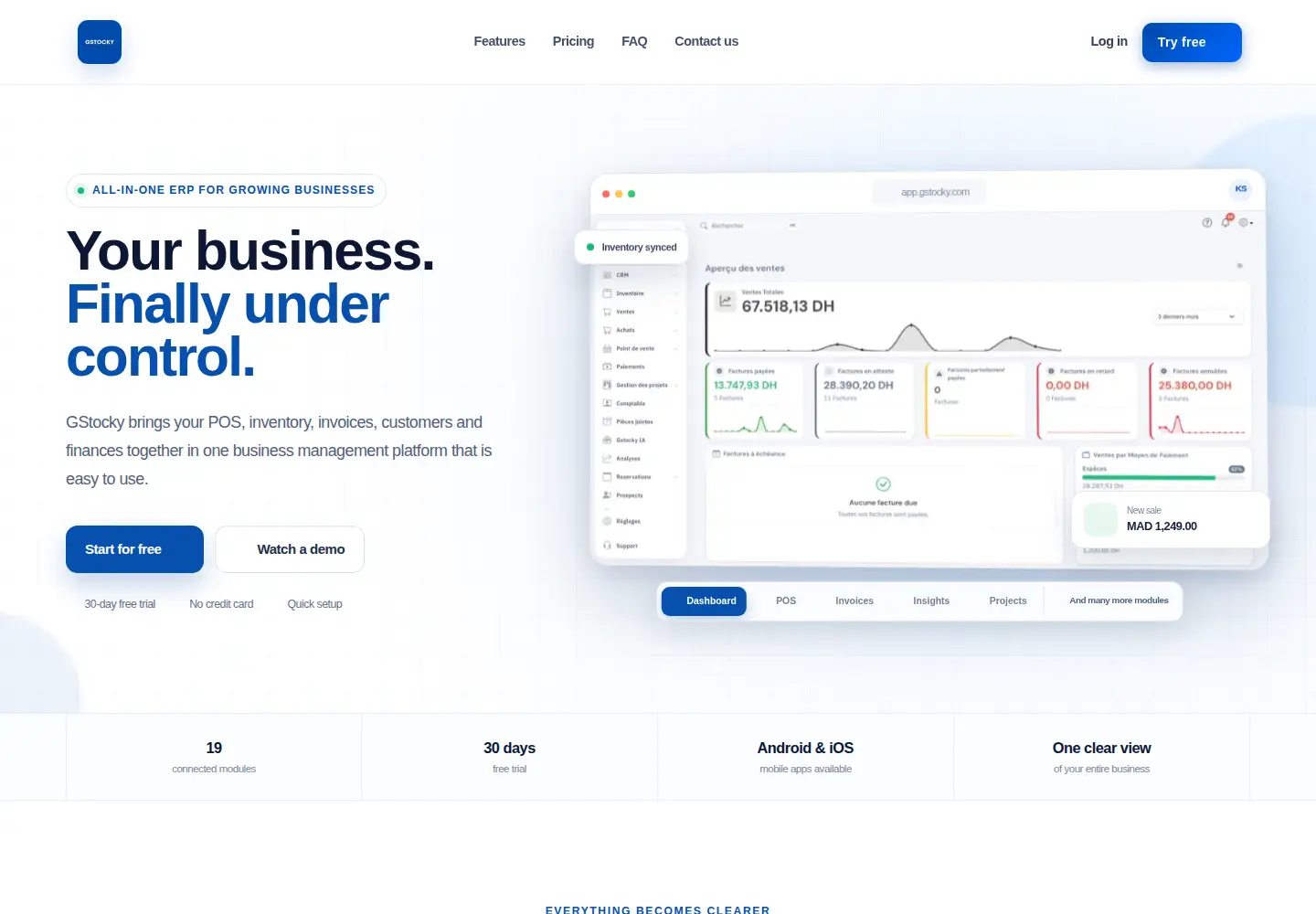 Screenshot of gstocky.com