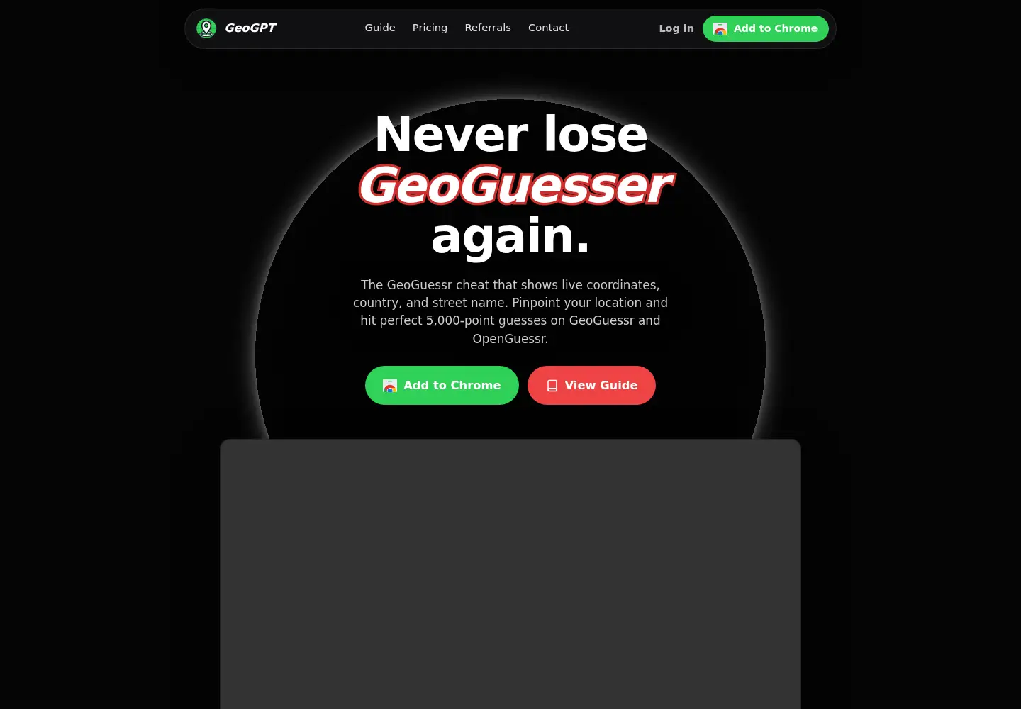 Screenshot of guessrgpt.com