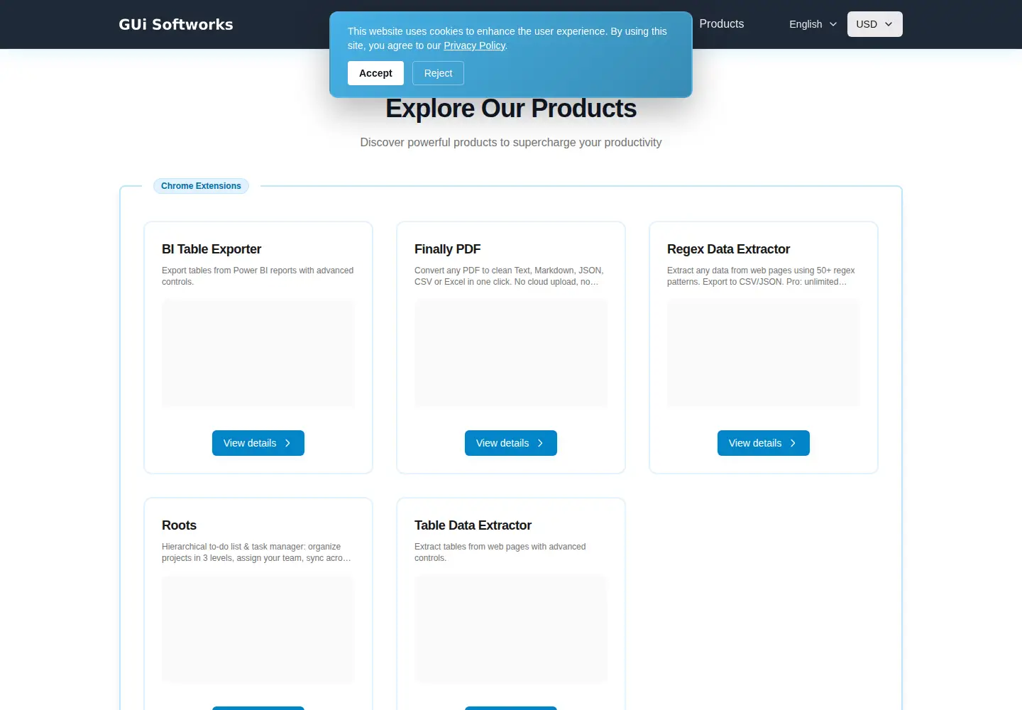 Screenshot of guisoftworks.com