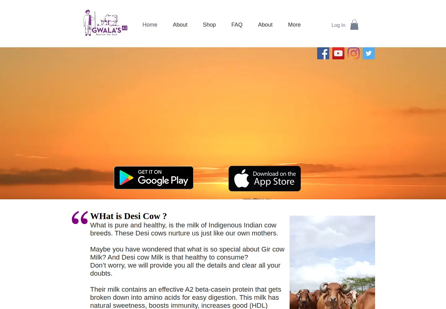 Screenshot of gwalasa2milk.com